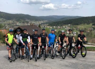 Sortie vélo pompier de reims le 24 avril dans les Vosges 300 km bravo à eux