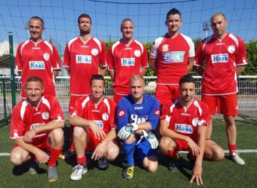 LE SAMEDI 29 JUIN 2019 - Les SP d'Epernay organisent leur 22ème challenge de foot, en mémoire de leurs deux collègues, Bruno et Eric décédé en service en 1996 deux équipe des pompiers de Reims y participent.